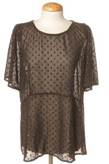 Kurzärmelige Bluse L Elogy