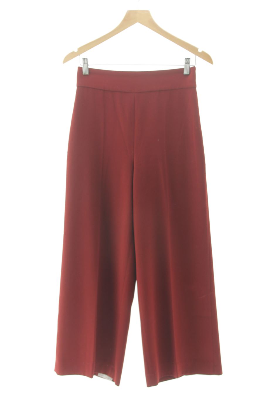 Pantalón de Zara de la talla S, de color burdeos
