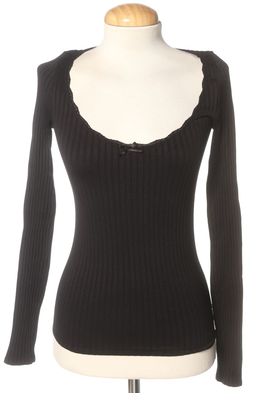 Maglietta a maniche lunghe de Zara de la talla XS, de color nero