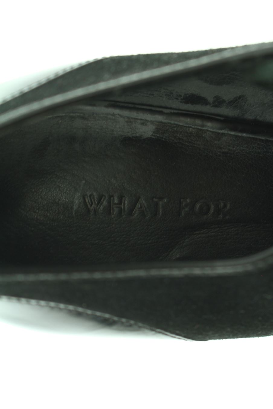 Zapatos de tacon de What For de la talla 38, de color negro de