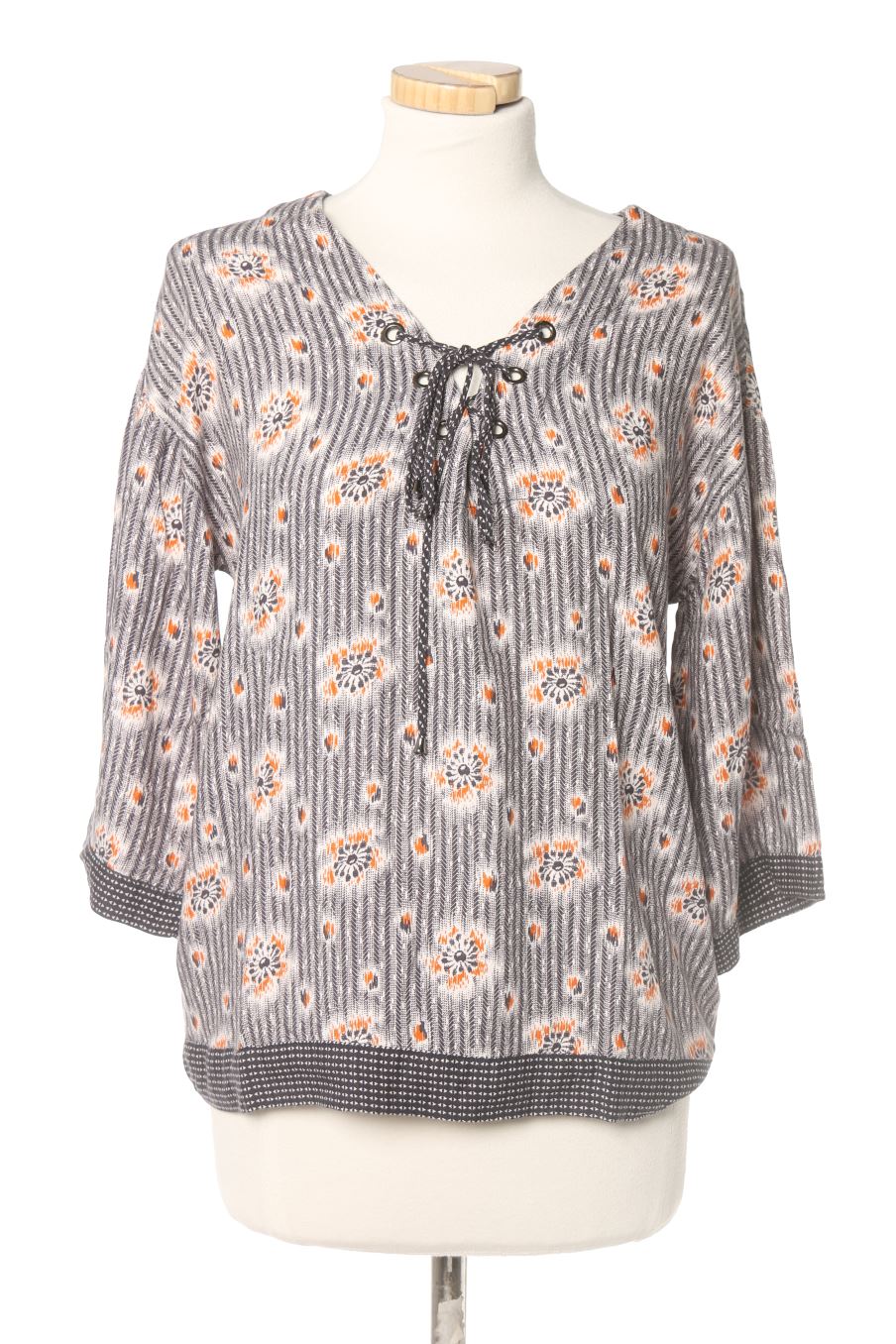 Blouse à manches courtes Promod de la taille 38, de couleur imprimés
