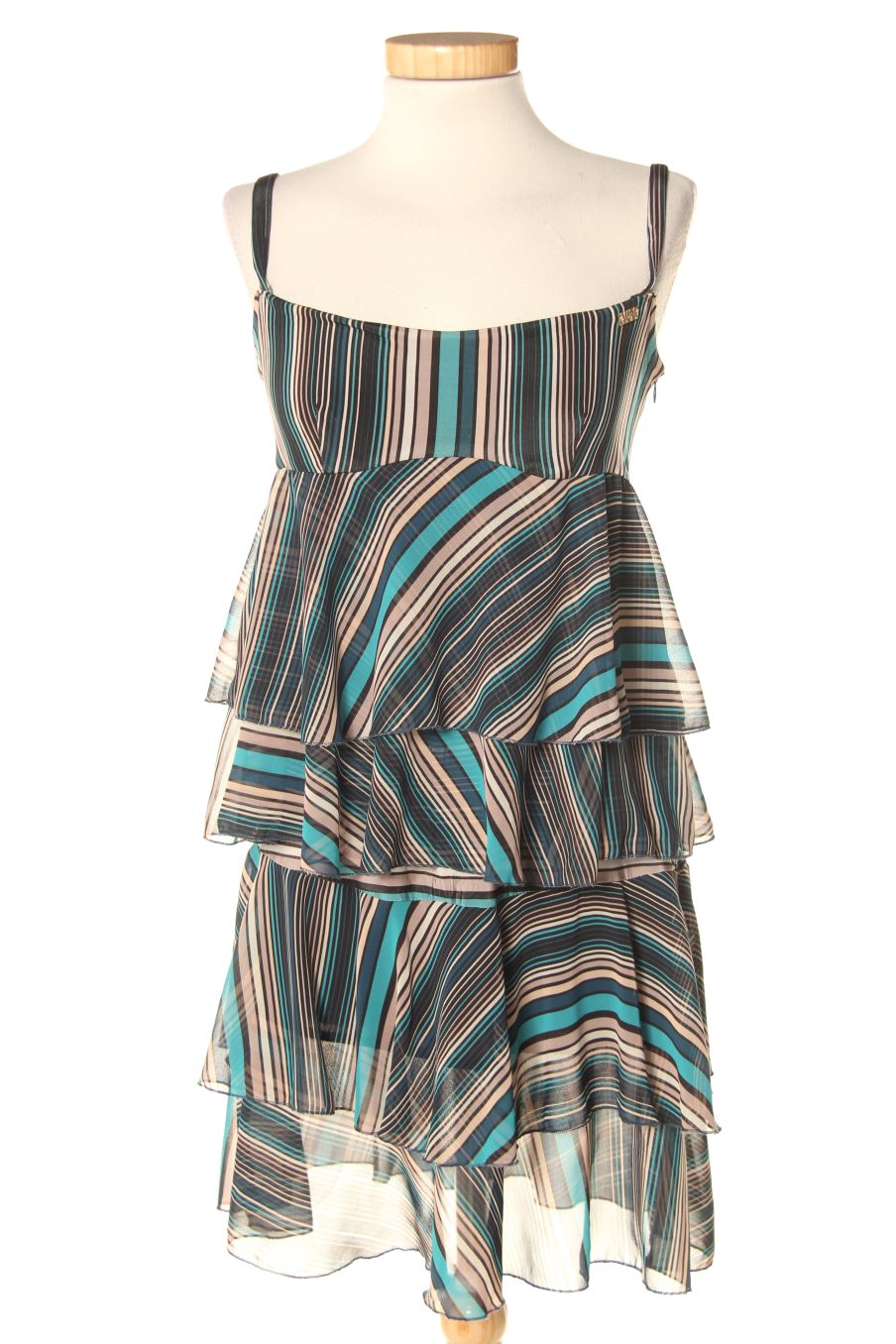 Einfaches Kleid von Miss Sixty Größe M, Farbe Gestreift, für