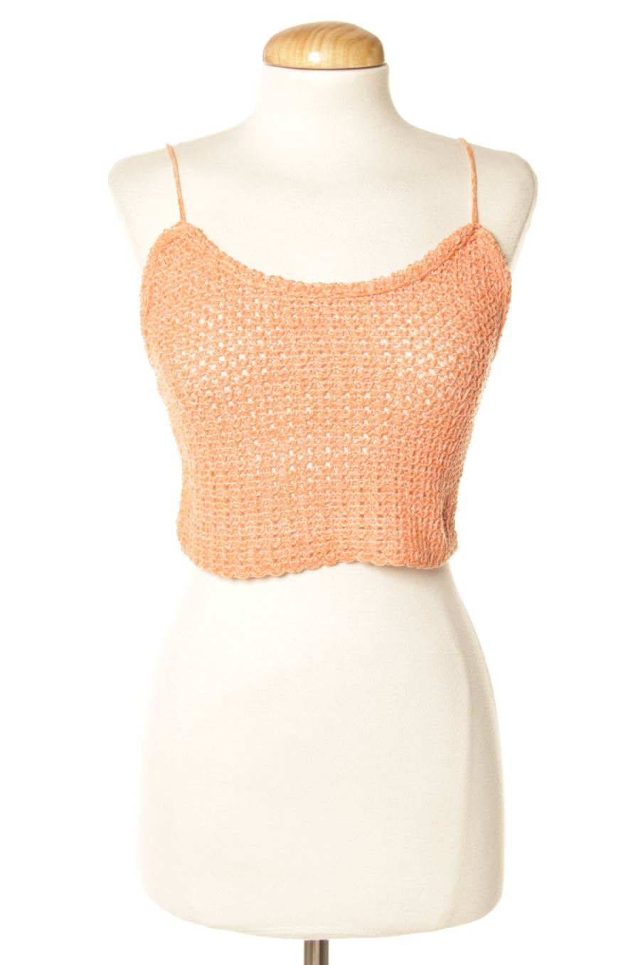 Top de Zara de la talla S, de color naranja