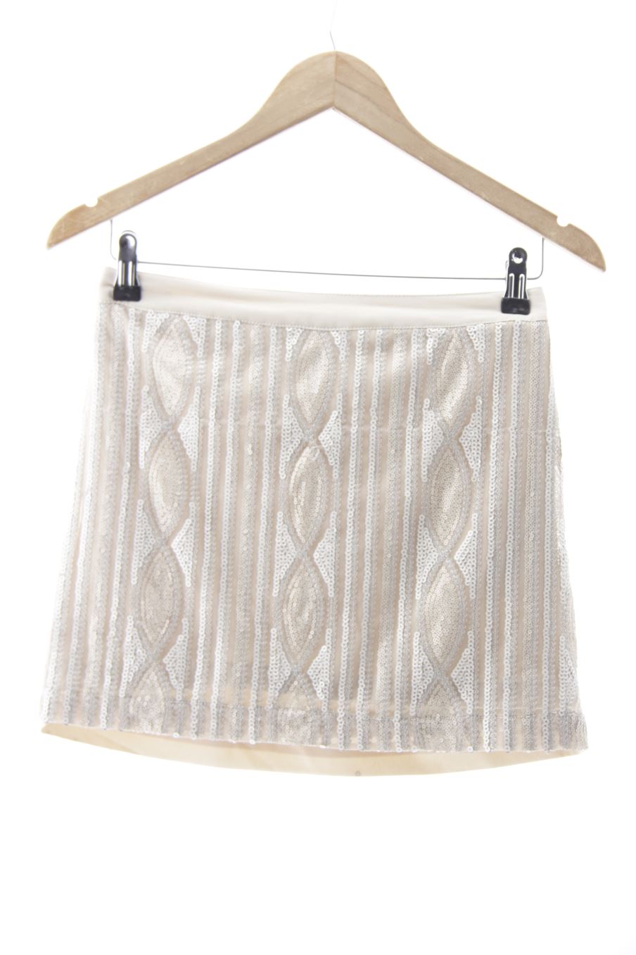 Jupe Stradivarius de la taille 34, de couleur beige