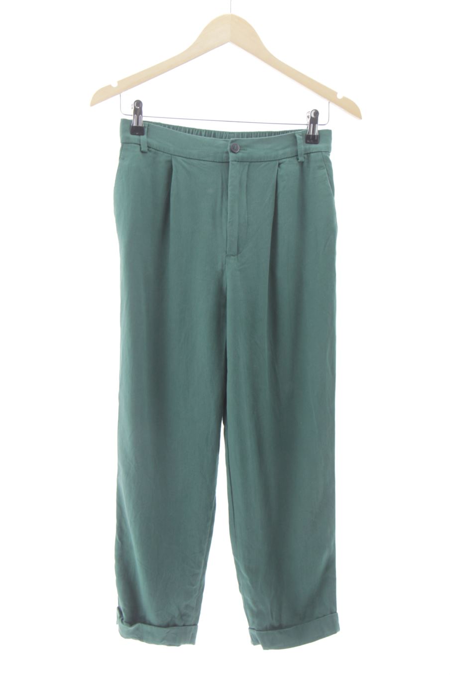 Pantalón de Zara de la talla XS, de color verde