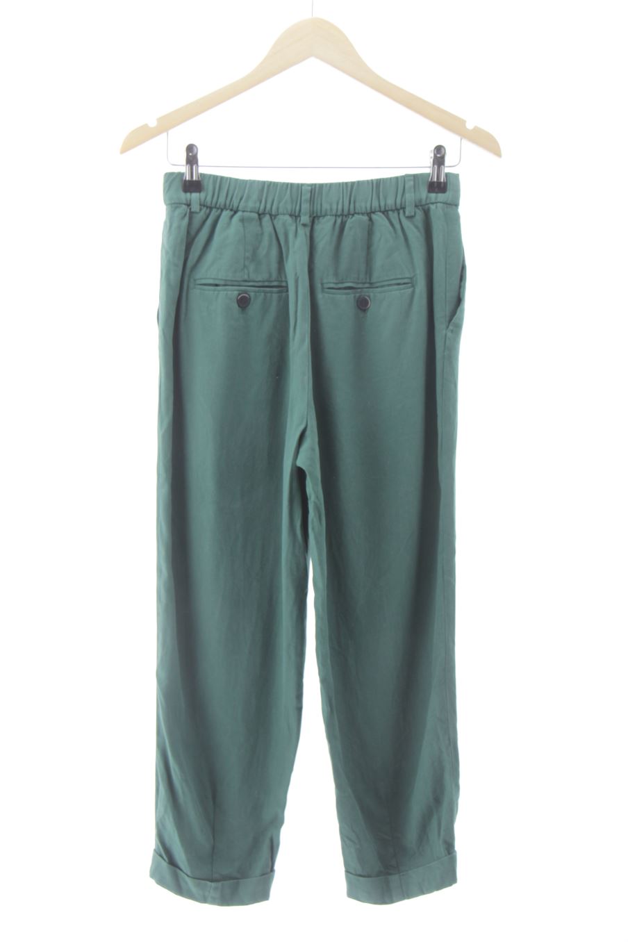 Pantalón de Zara de la talla XS, de color verde