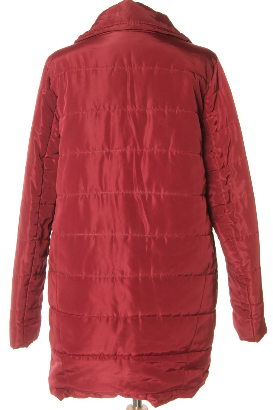 Abrigo de Stradivarius de la talla S, de color burdeos