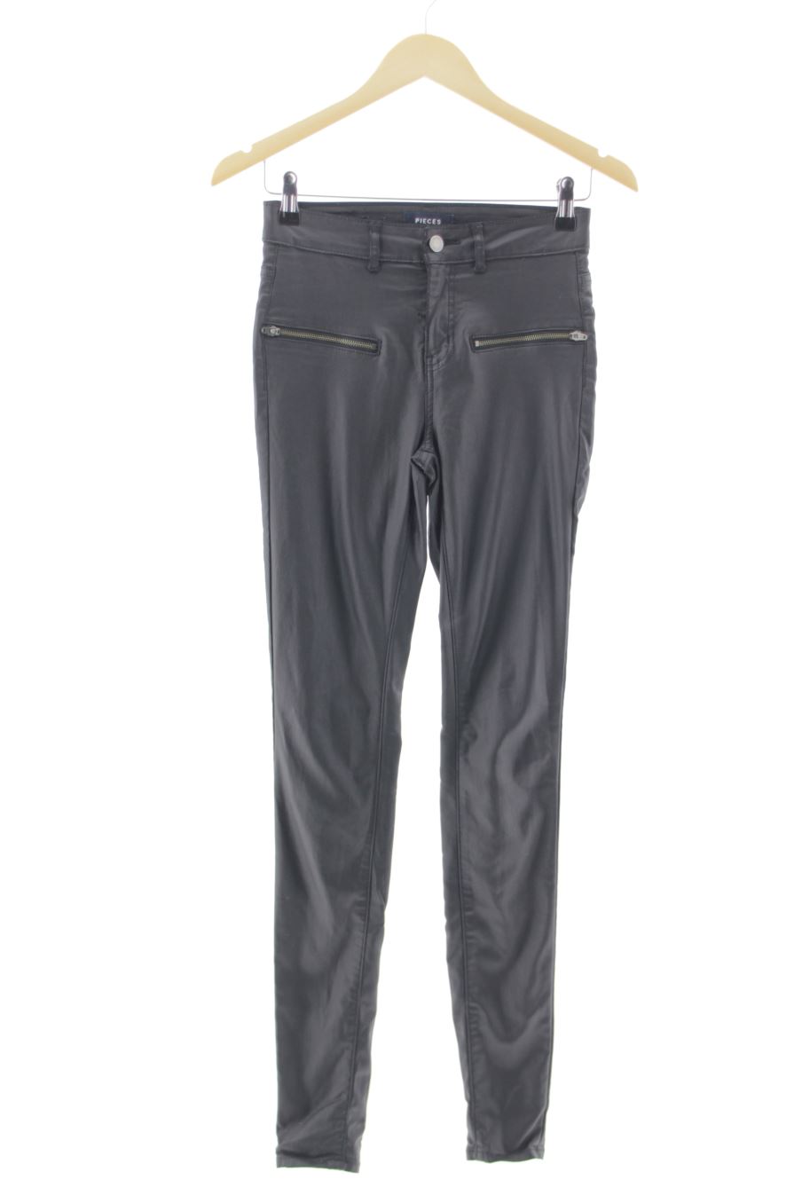 Jeans Pieces de la taille S, de couleur noir de denim