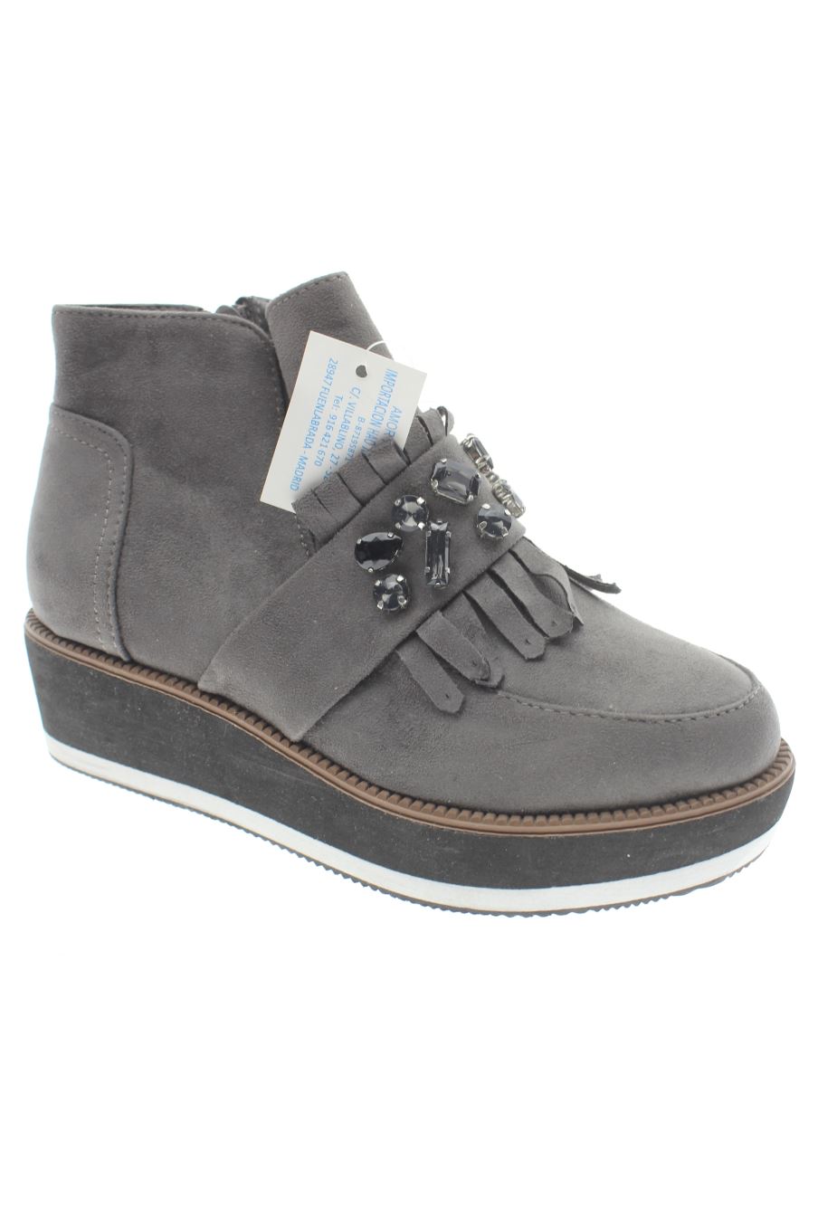Botines de Amor amore de la talla 36, de color gris de