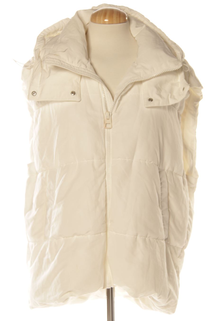 Gilet imbottito de Zara de la talla M, de color bianco