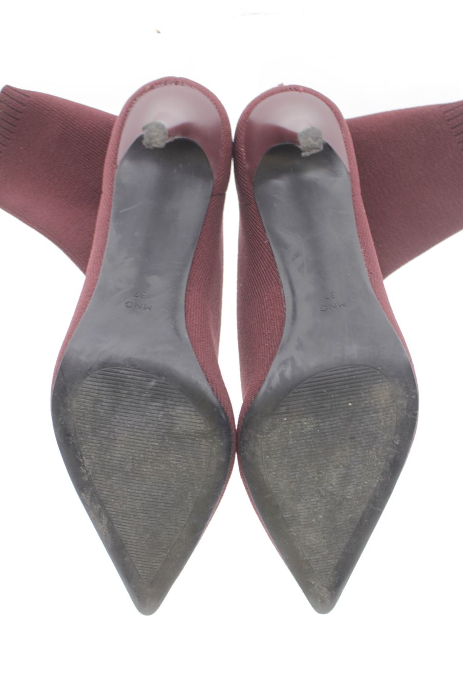 Botines de Mng de la talla 37, de color burdeos de