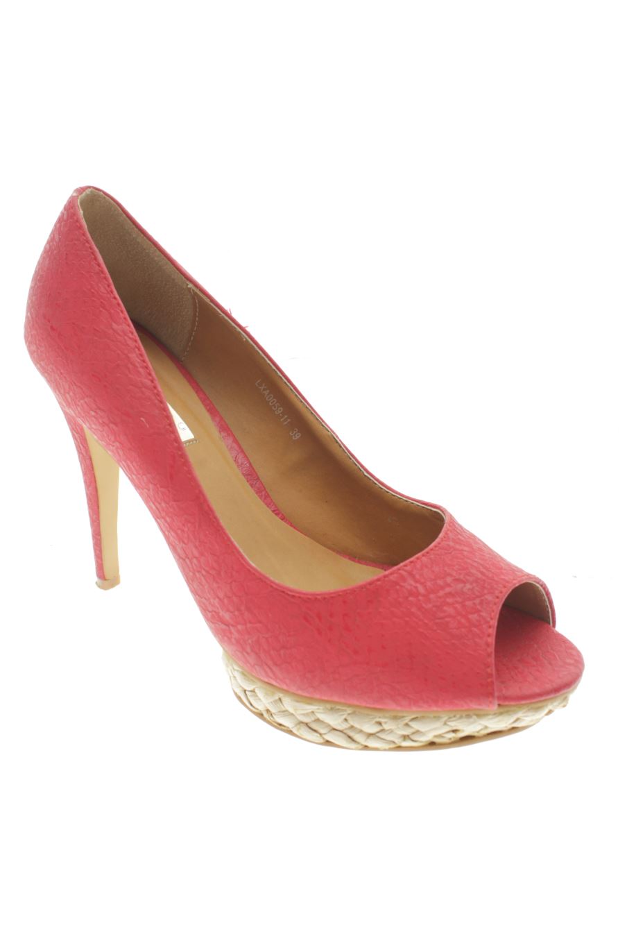 Zapatos de tacon de Best shoes de la talla 39, de color rojo de