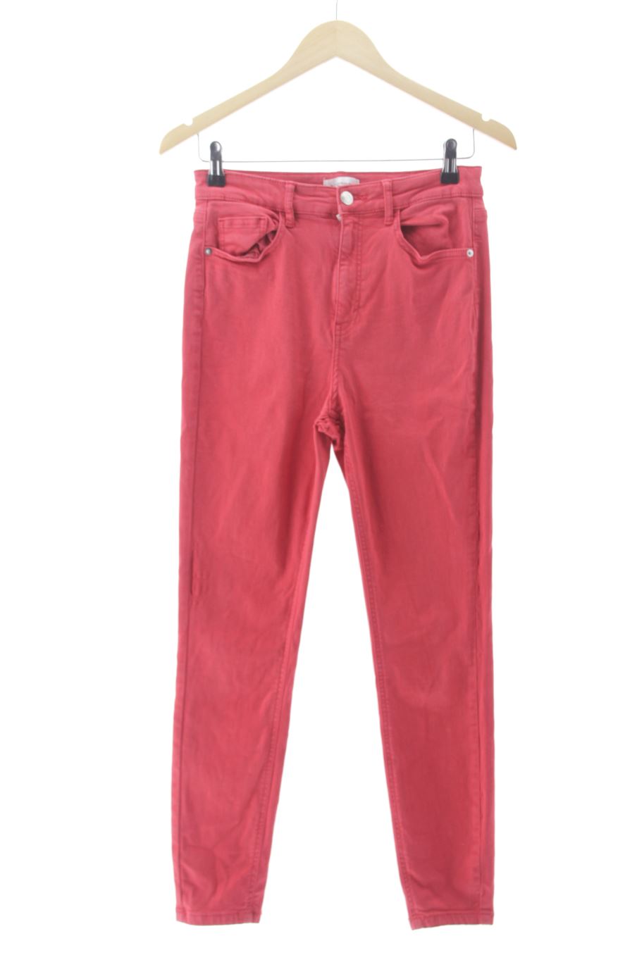 Jeans Camaieu de la taille 38, de couleur rouge de denim