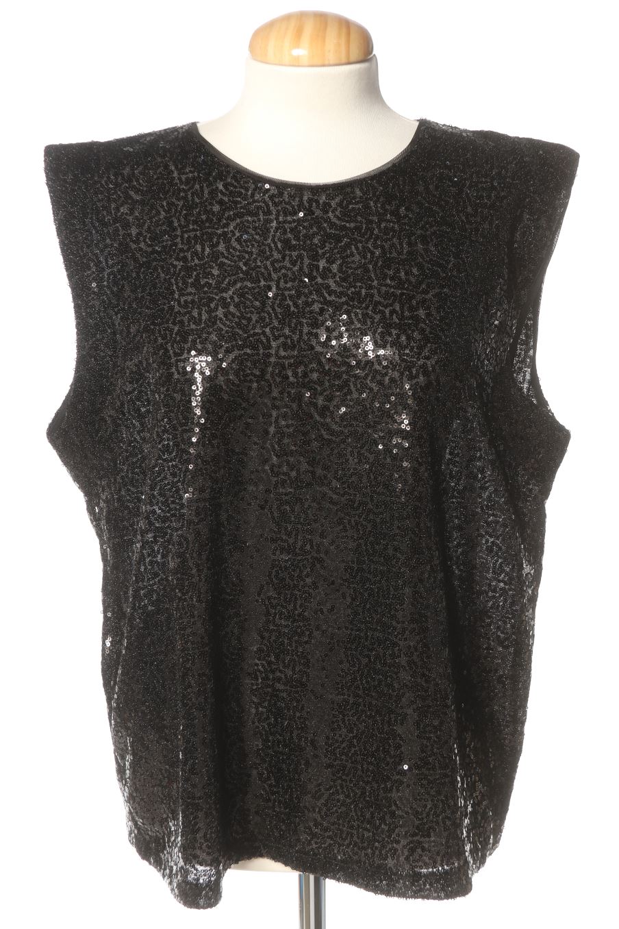 Blusa de manga corta de Mango de la talla L, de color negro