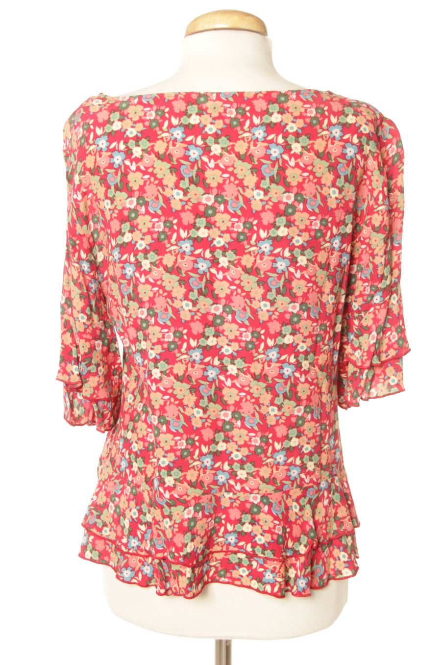 Blusa de manga corta de Surkana de la talla M, de color flores