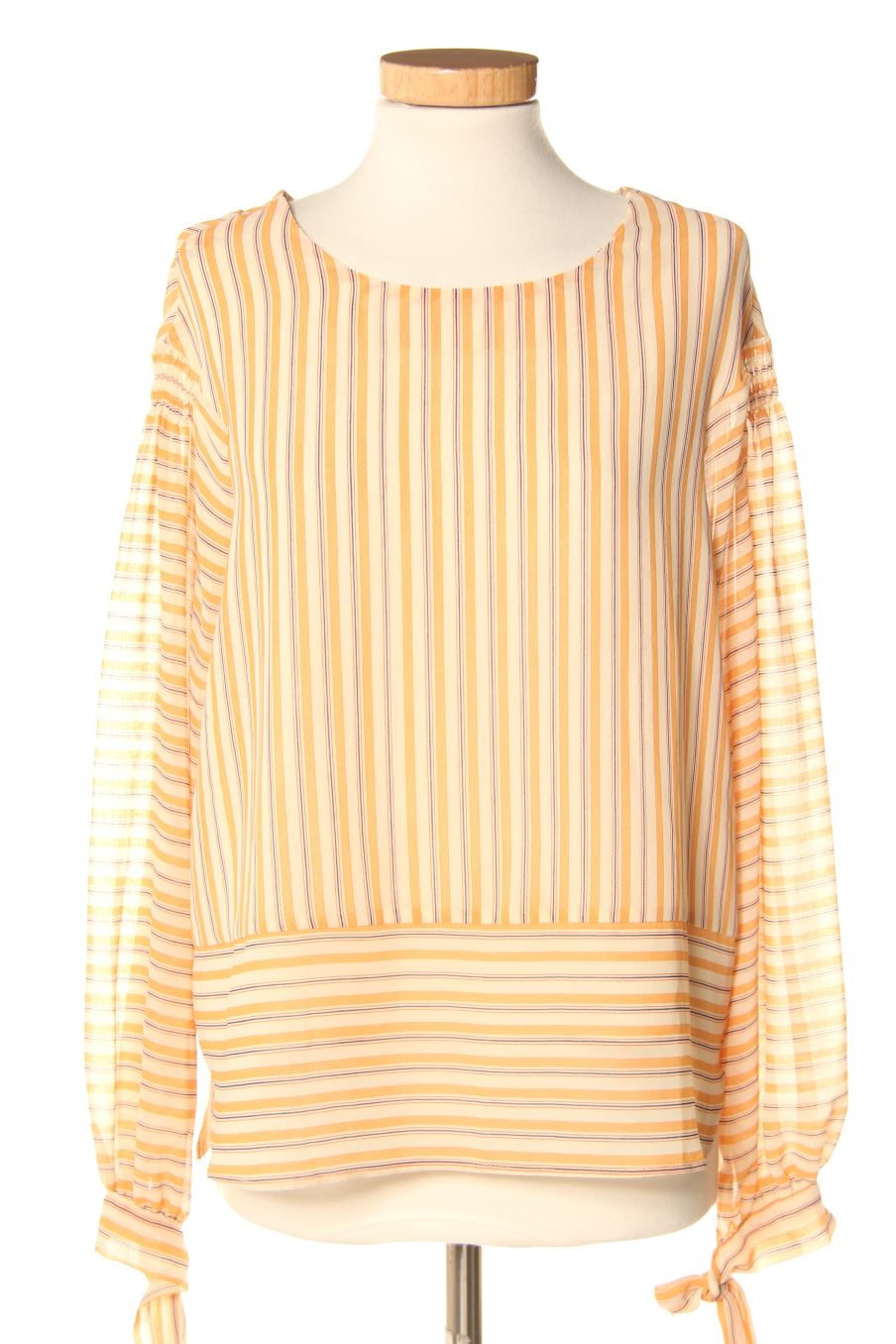 Blouse à manches longues Mango de la taille S, de couleur rayures