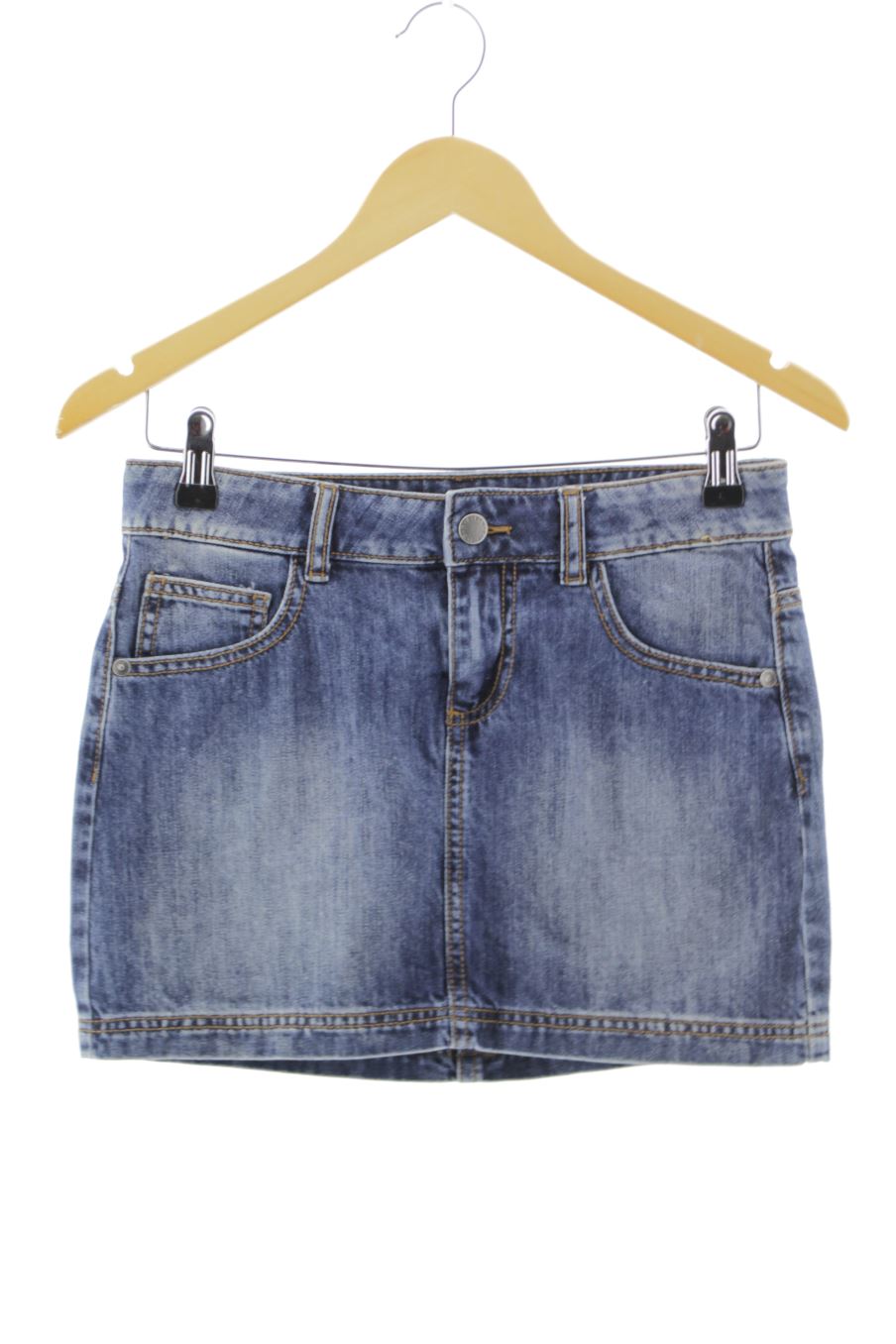 Faldas de Benetton de la talla 10 años de denim de segunda mano
