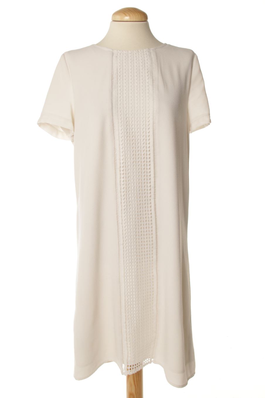 Vestido casual de Promod de la talla 40, de color blanco