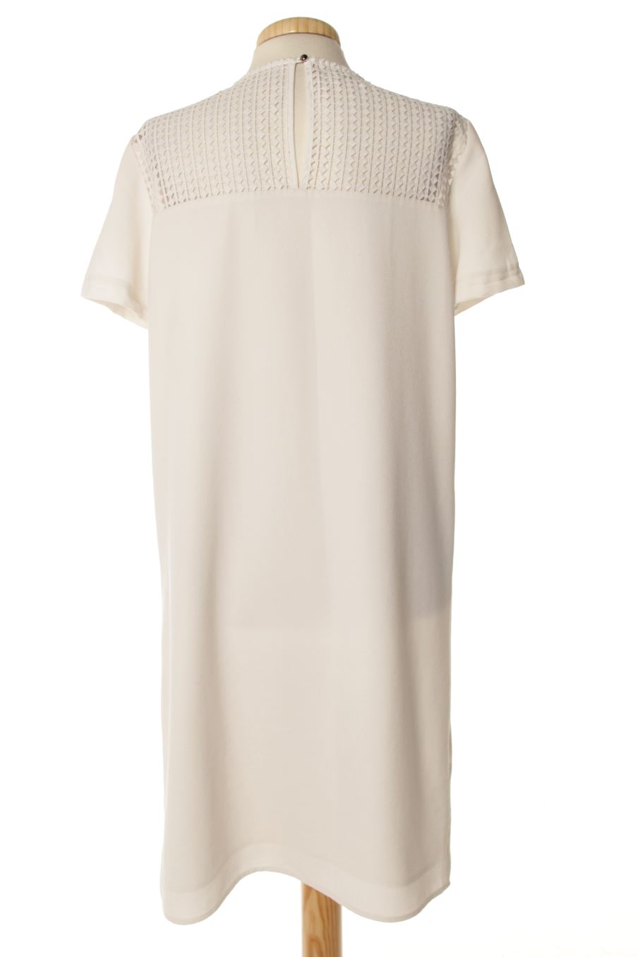Vestido casual de Promod de la talla 40, de color blanco