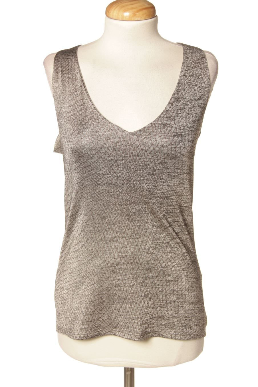 Aufwändiges Top von Morgan de toi Größe S, Farbe Grau, für