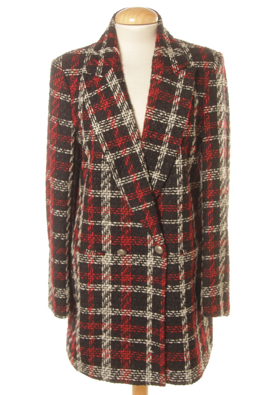 Manteau Zara de la taille S, de couleur carreaux