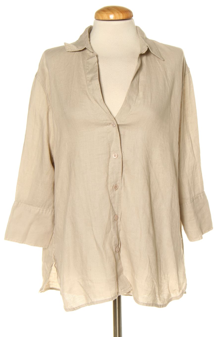 Chemise Zara de la taille XS, de couleur beige