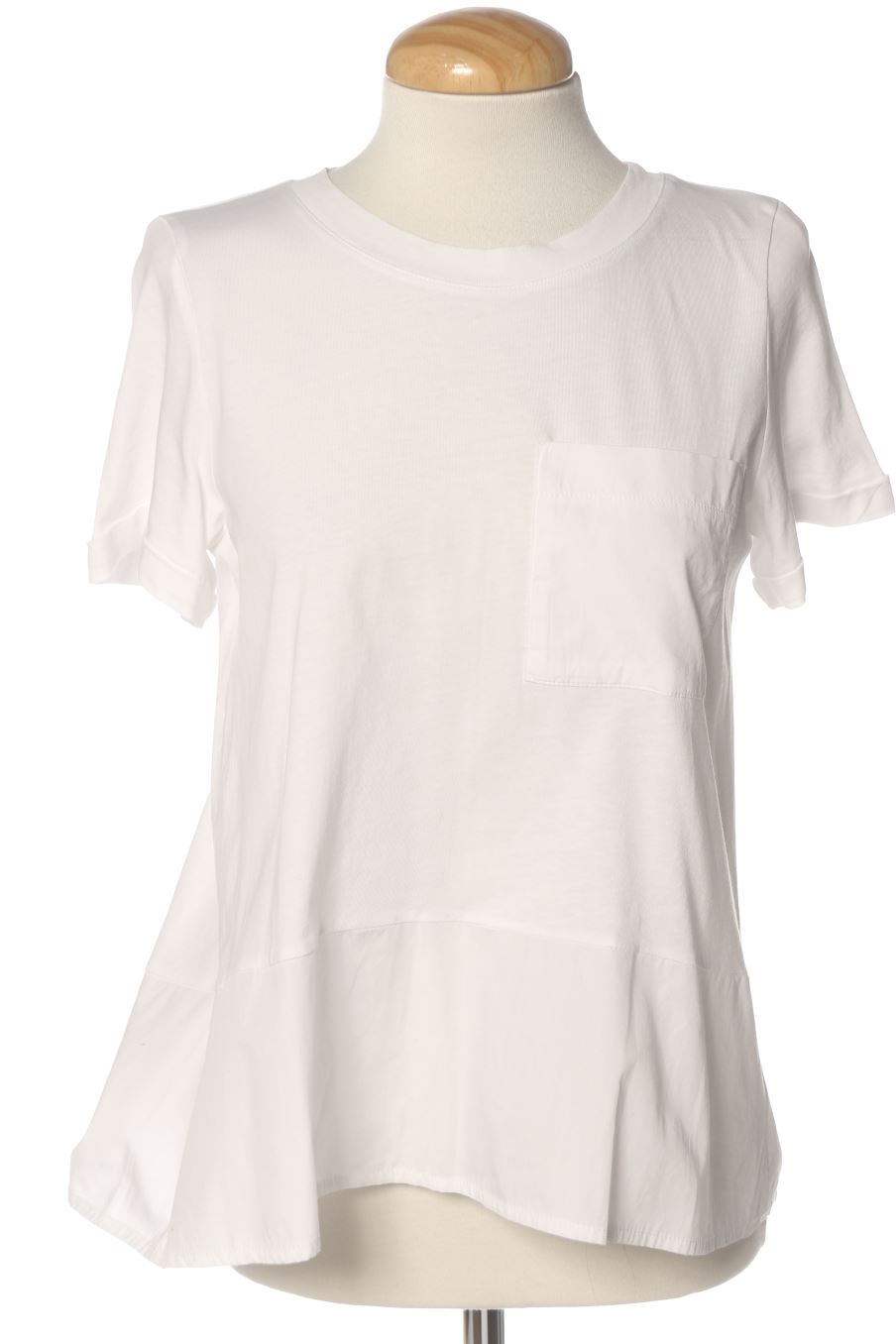 Blusa de manga corta de INTREND de la talla S, de color blanco