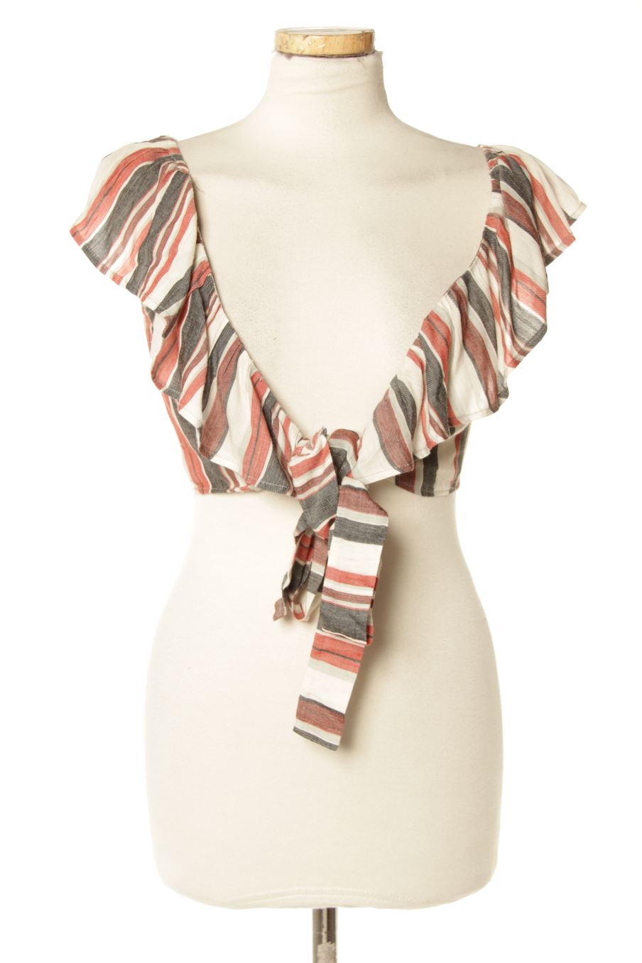 Top Pull & Bear de la taille S, de couleur rayures