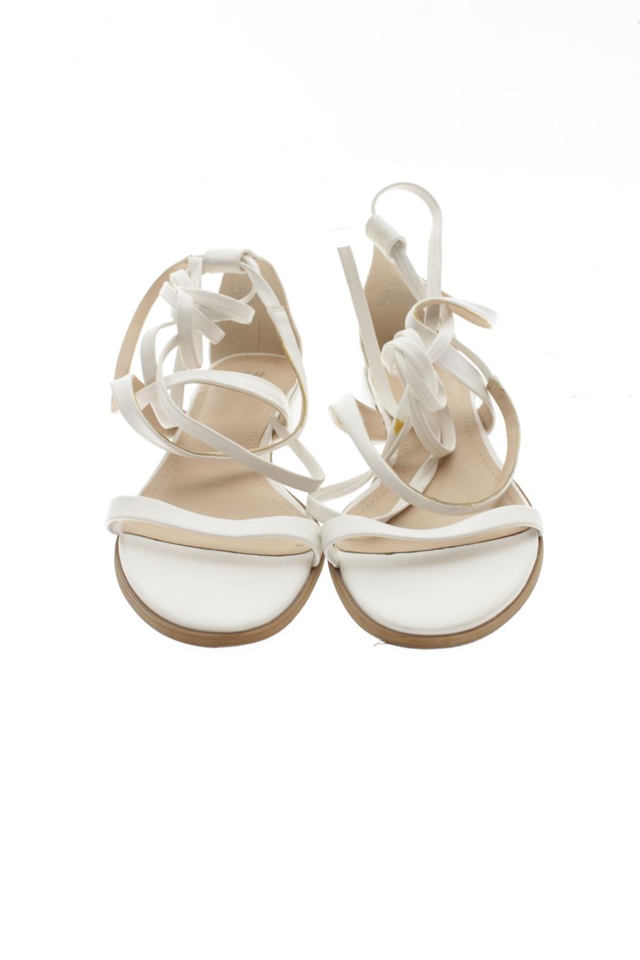 Sandalias planas de H&M de la talla 38, de color blanco de