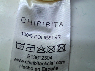 Vestido casual de CHIRIBITA  de la talla 34, de color amarillo