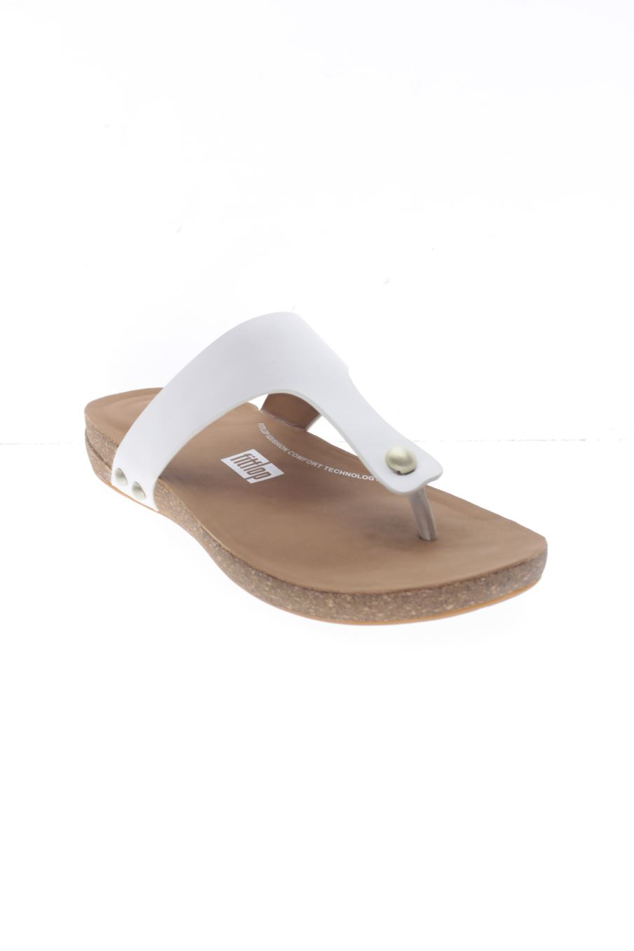 Sandalias planas de Fitflop de la talla 36, de color bianco