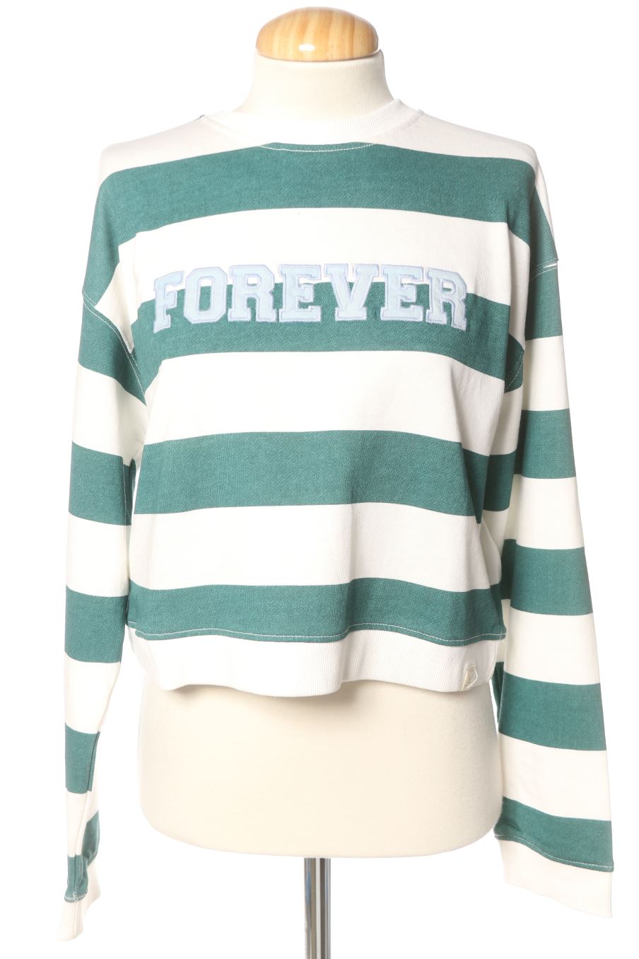 Sweat Green coast de la taille M, de couleur rayures