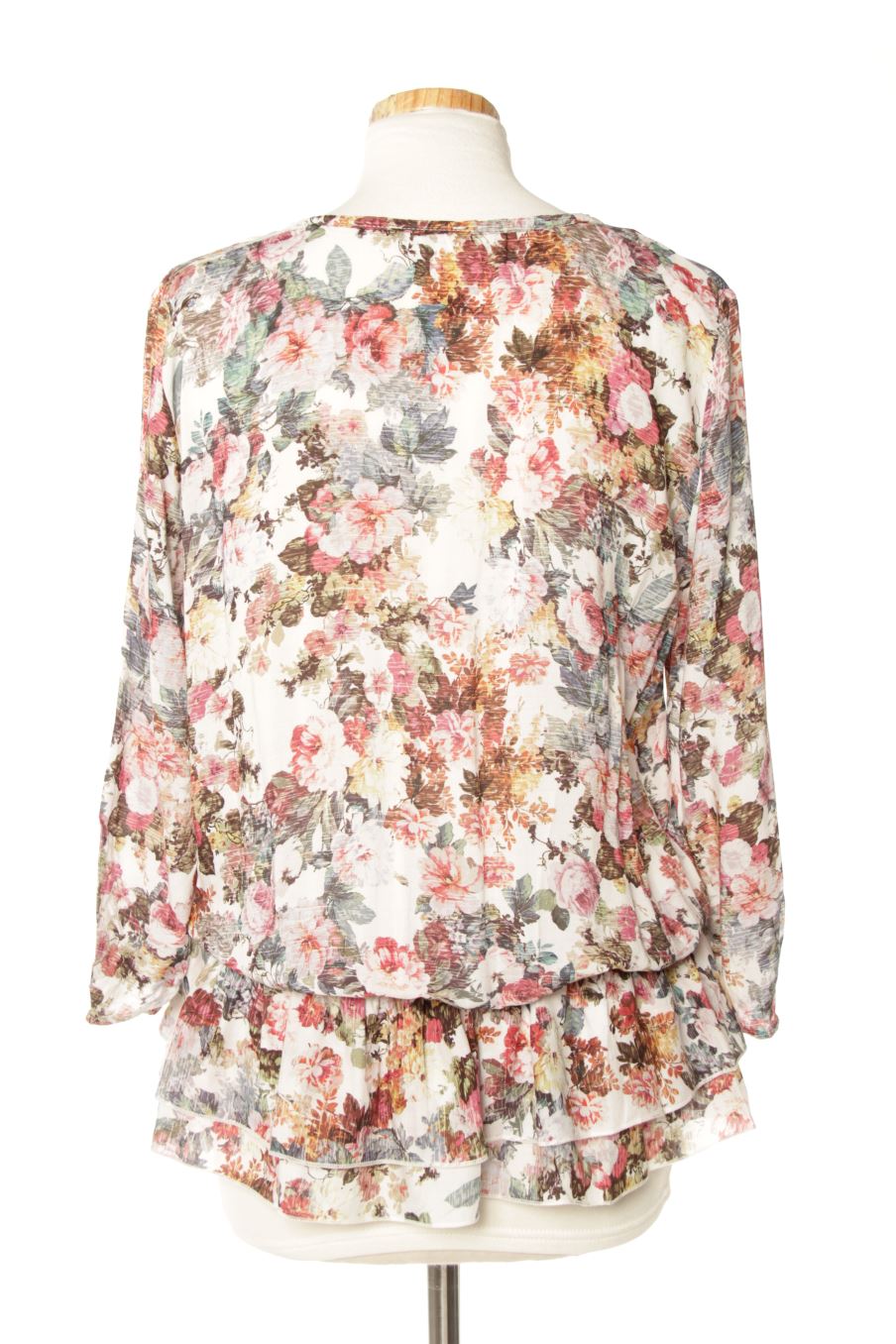 Blouse à manches longues Bréal Collection de la taille 38, de couleur fleurs