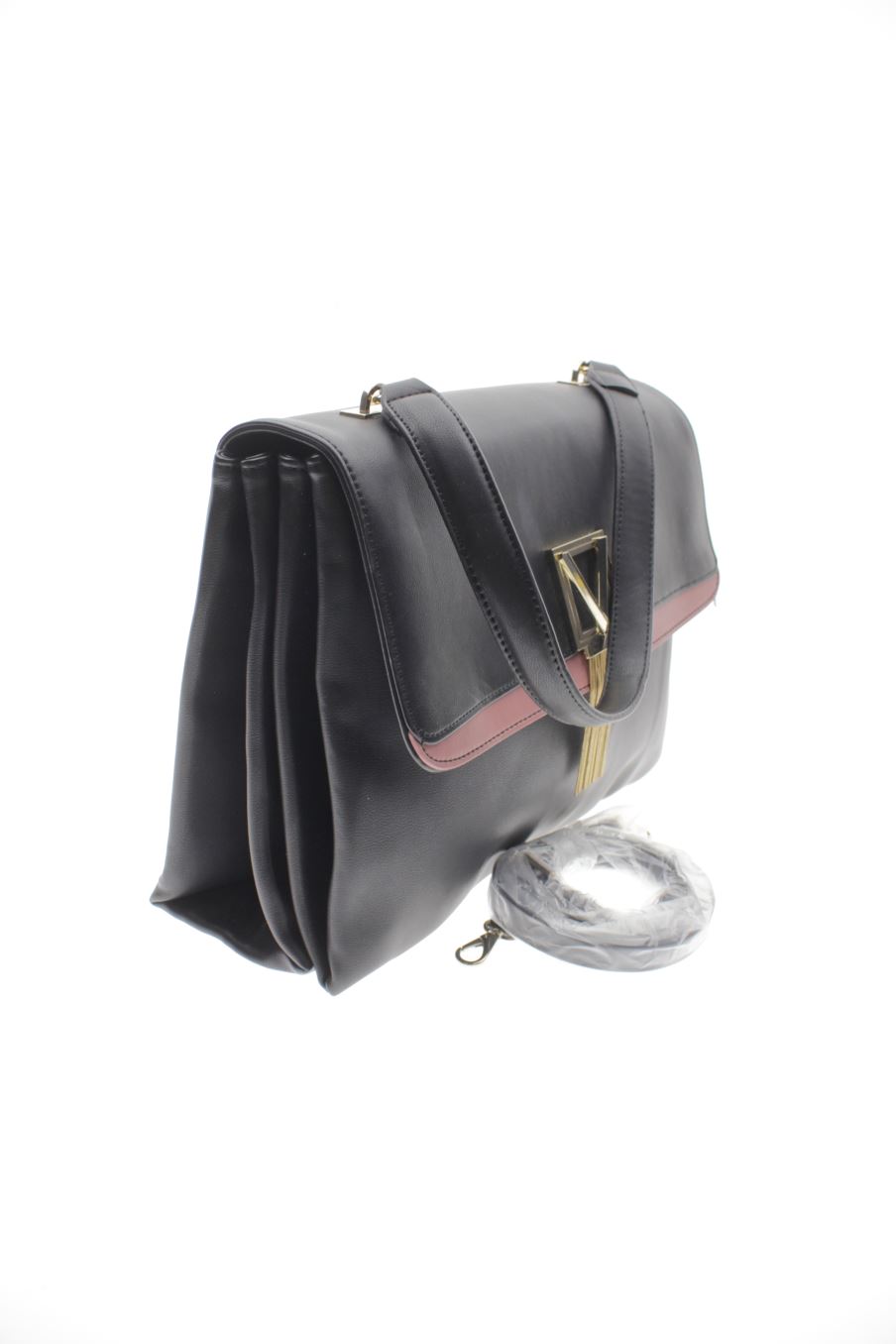Bolso de Hombro Negro de Mario Valentino