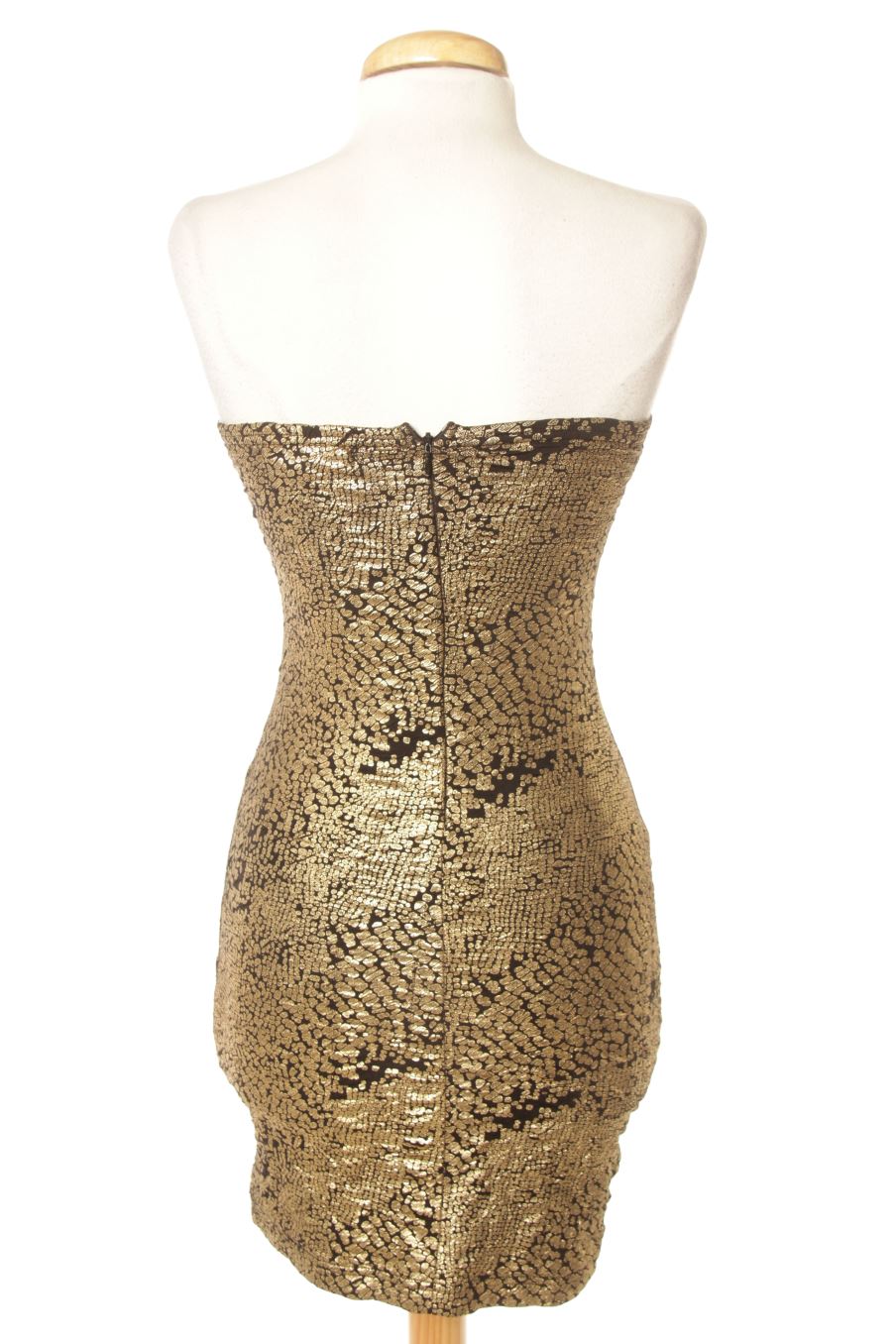 Robe casual Amisu de la taille 34, de couleur doré