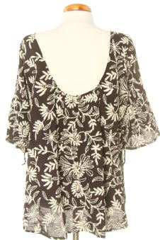 Blouse à manches courtes XL Anthropologie