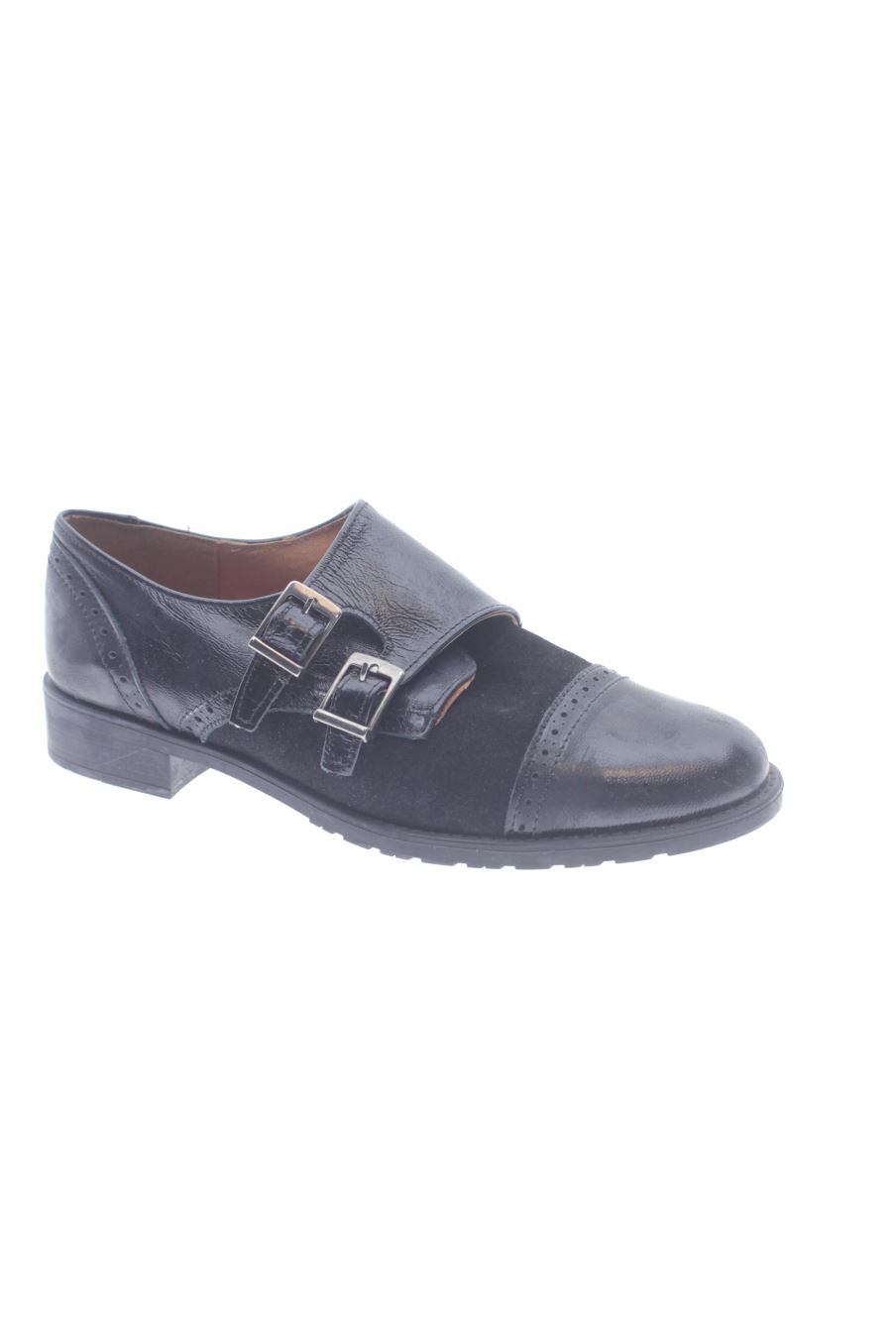 Chaussures plates de Maria Jaen de la taille 37, de couleur noir de