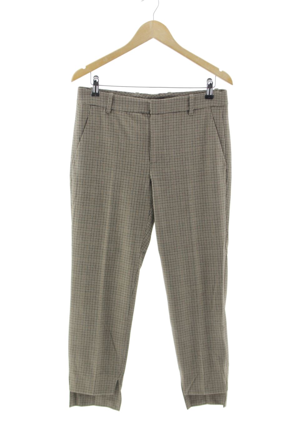 Pantaloni de Zara de la talla 38, de color quadri