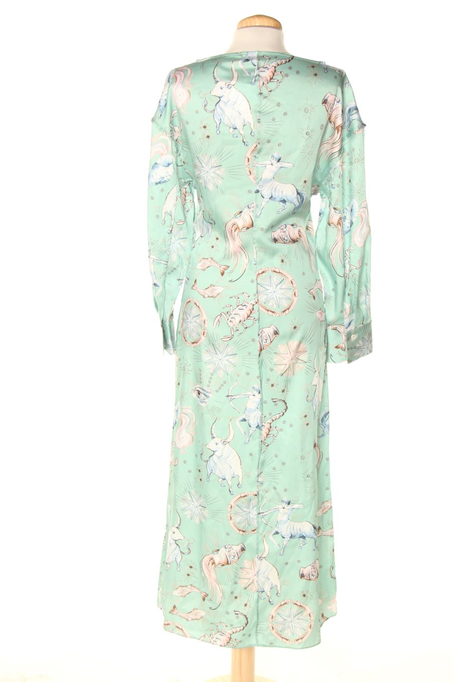 Robe casual Zara de la taille XS, de couleur vert