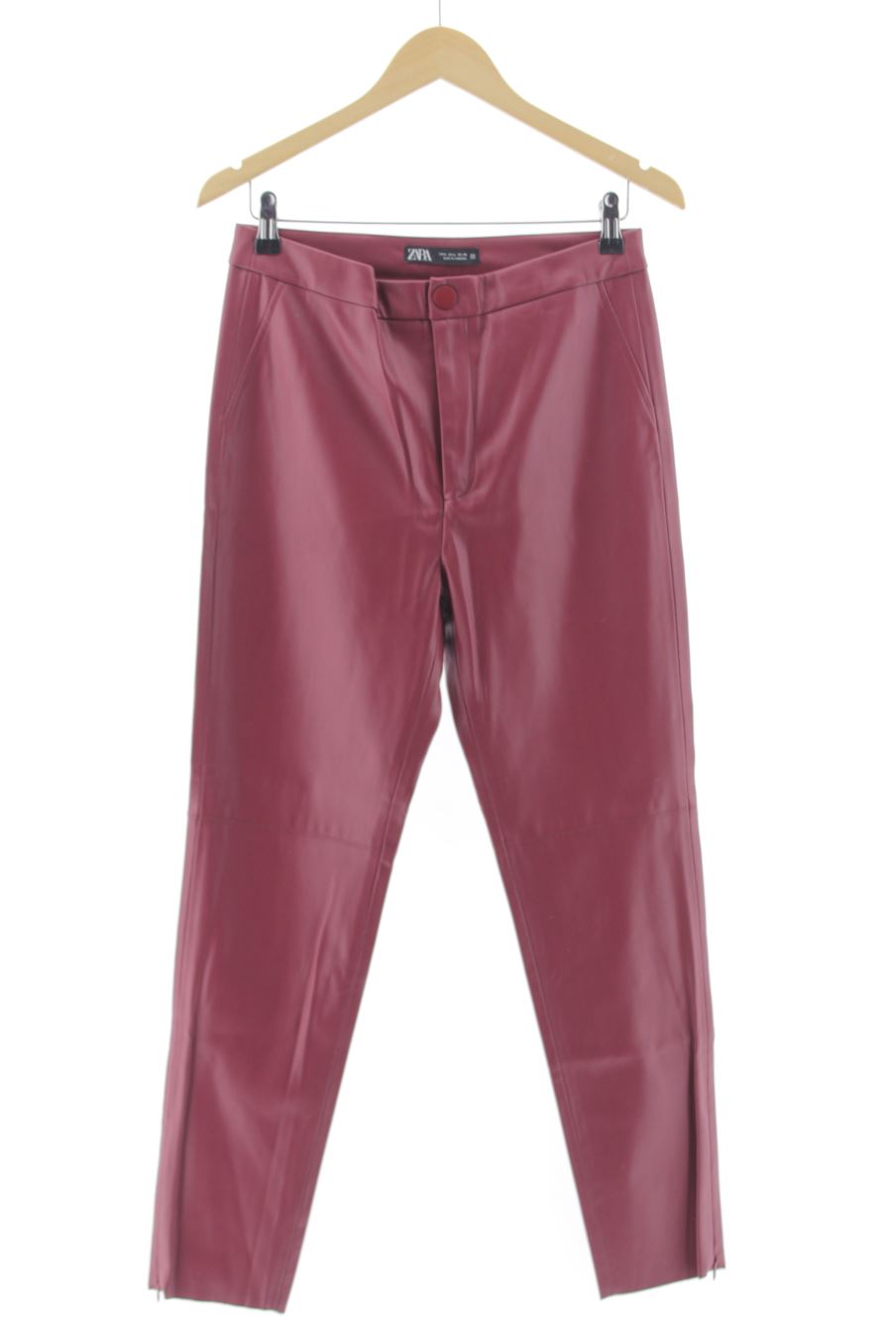 Pantaloni de Zara de la talla L de color bordeaux