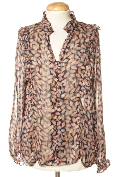 Blusa a maniche lunghe