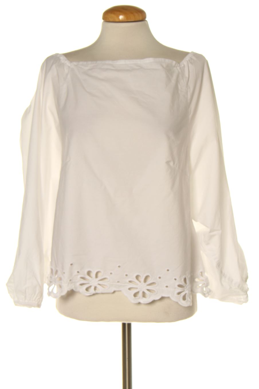 Blouse à manches longues Parfois de la taille M, de couleur blanc