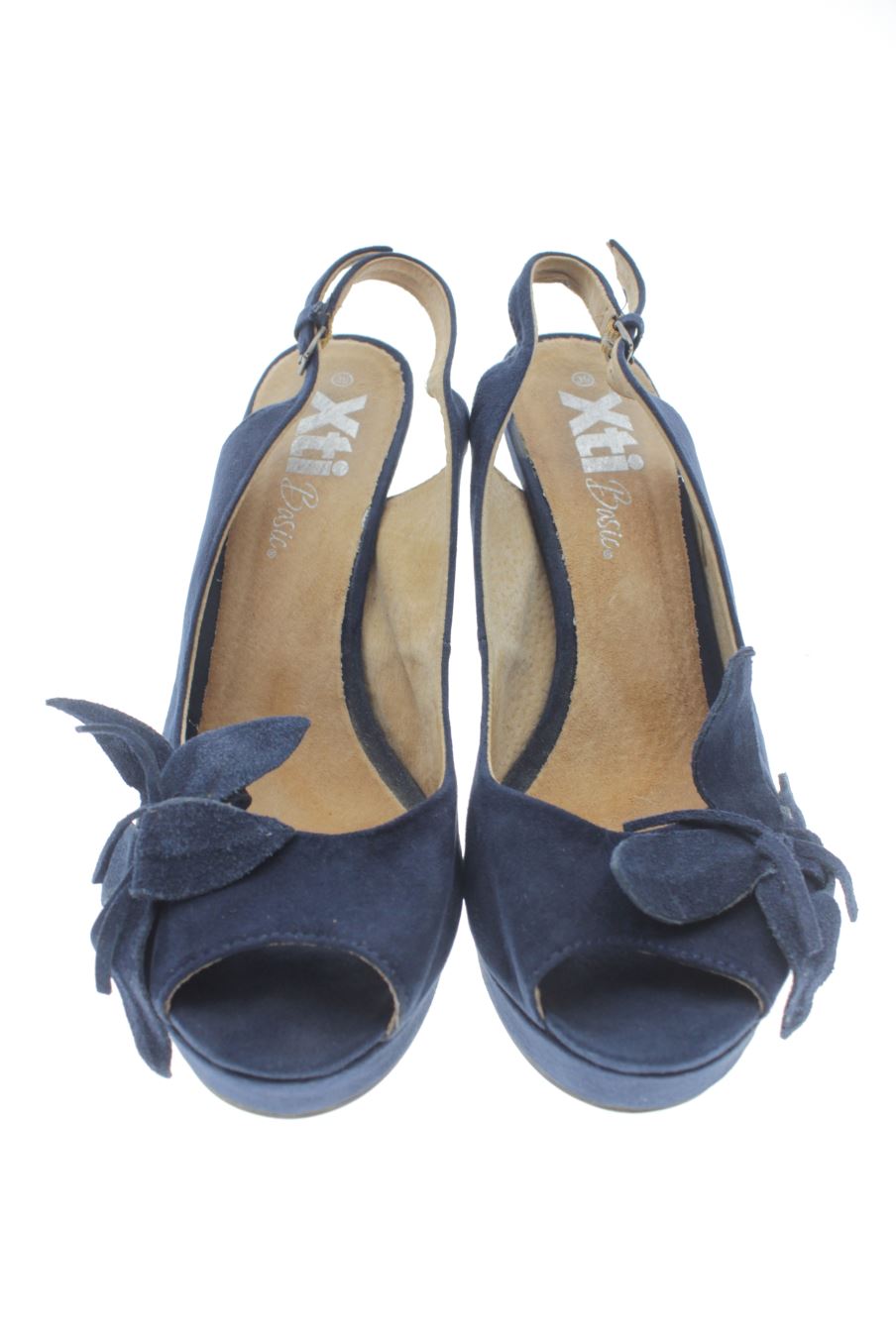 Sandalias tacon de Xti de la talla 39, de color azul marino de