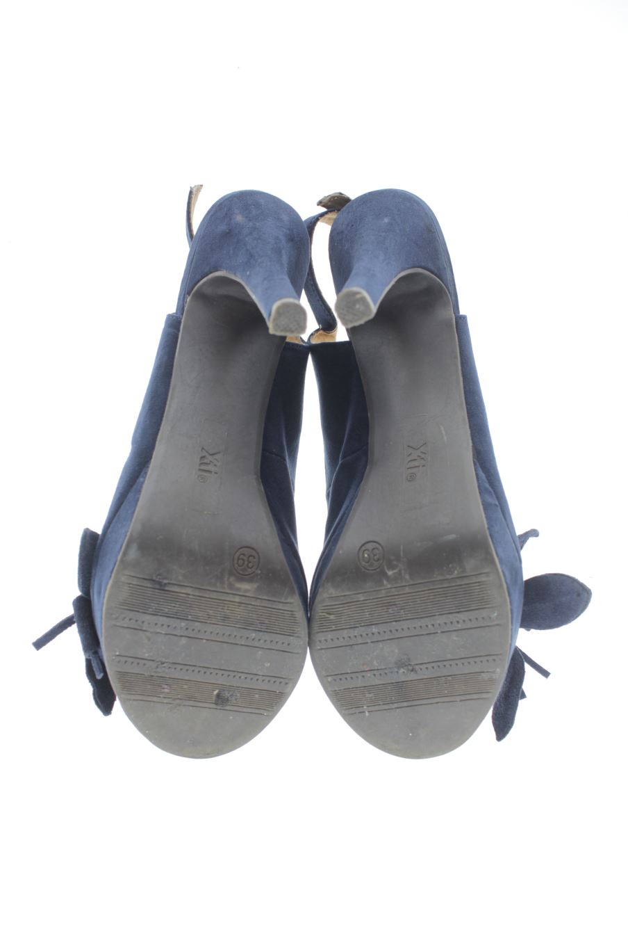Sandalias tacon de Xti de la talla 39, de color azul marino de