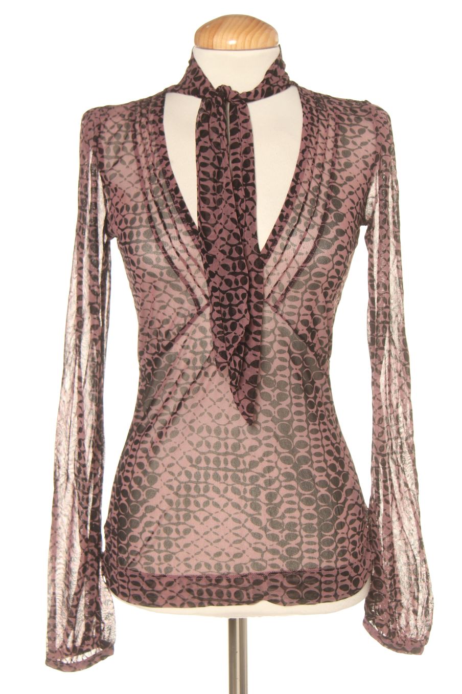 Langärmeliges T-Shirt von Mexx Größe M, Farbe Violett, für