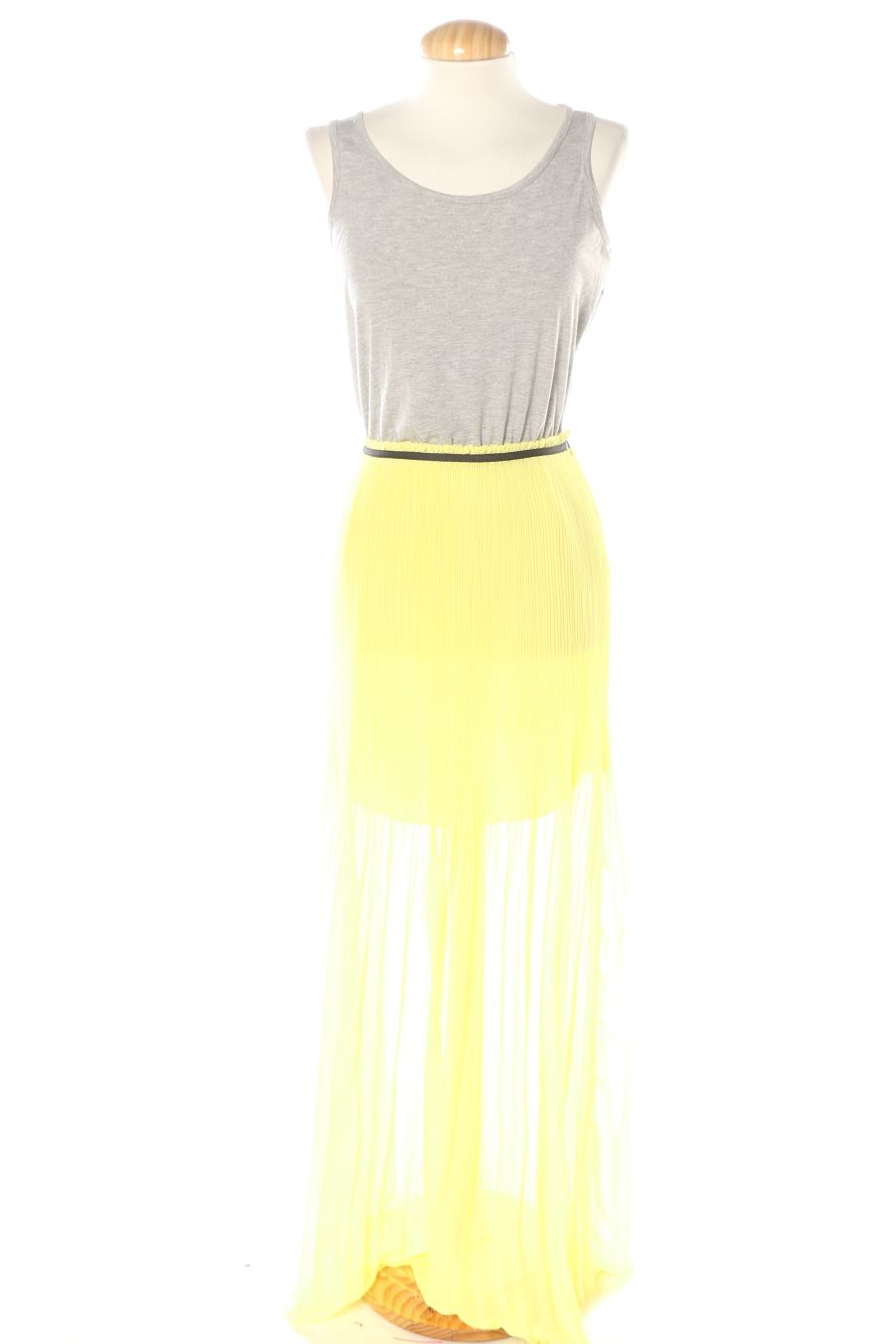 Robe casual Mango de la taille XS, de couleur jaune