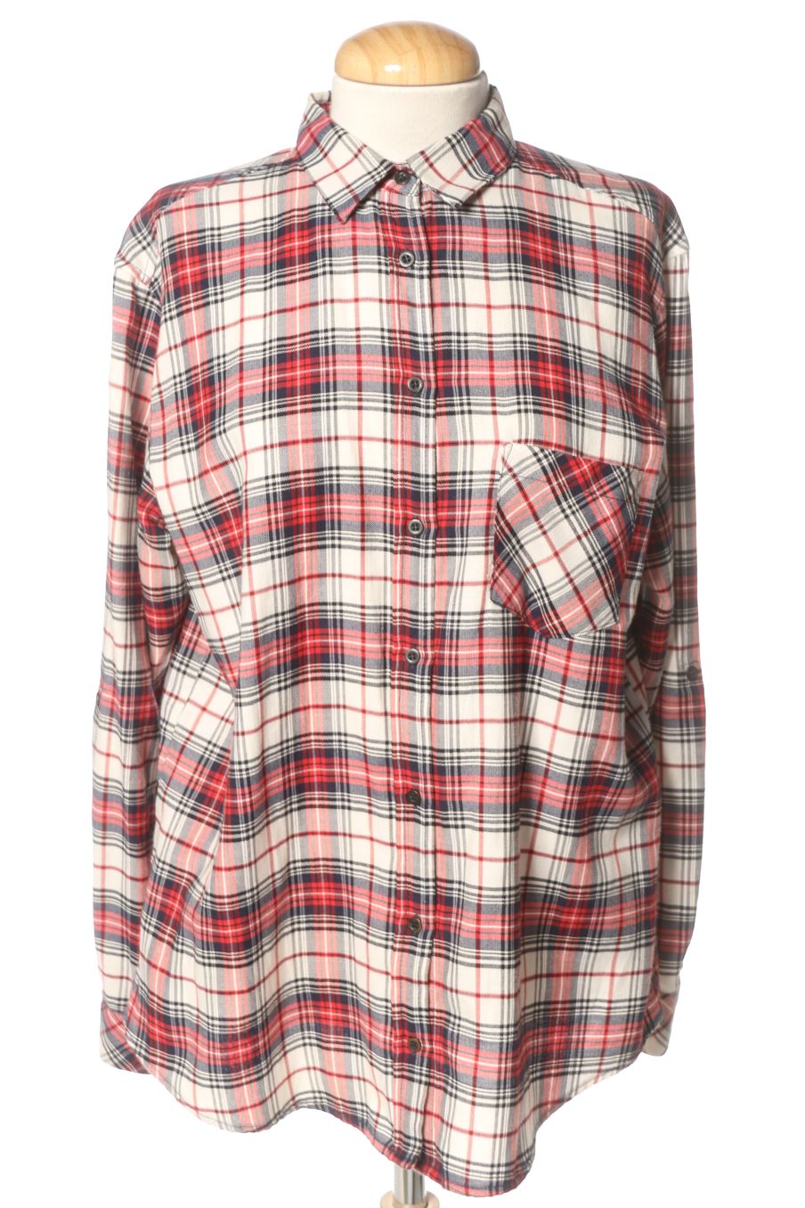 Camicia de Mango de la talla L, de color quadri