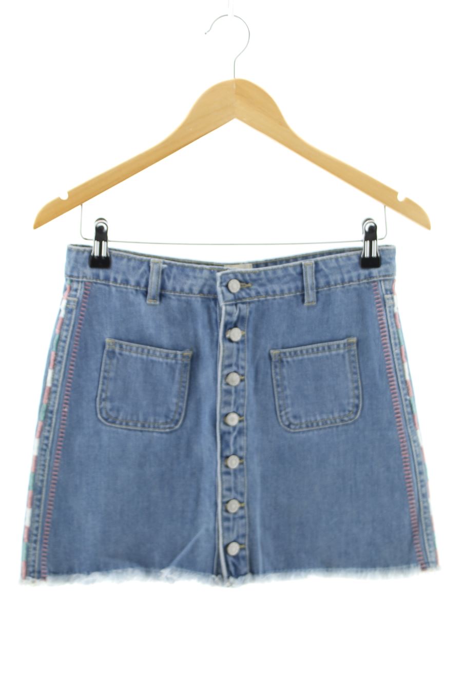 Jupe Gocco de la taille 13 ans de denim de seconde main