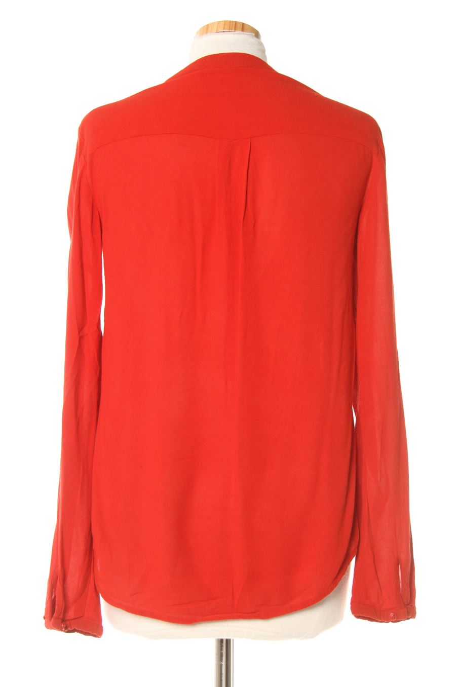 Blouse à manches longues Monoprix de la taille 36, de couleur rouge
