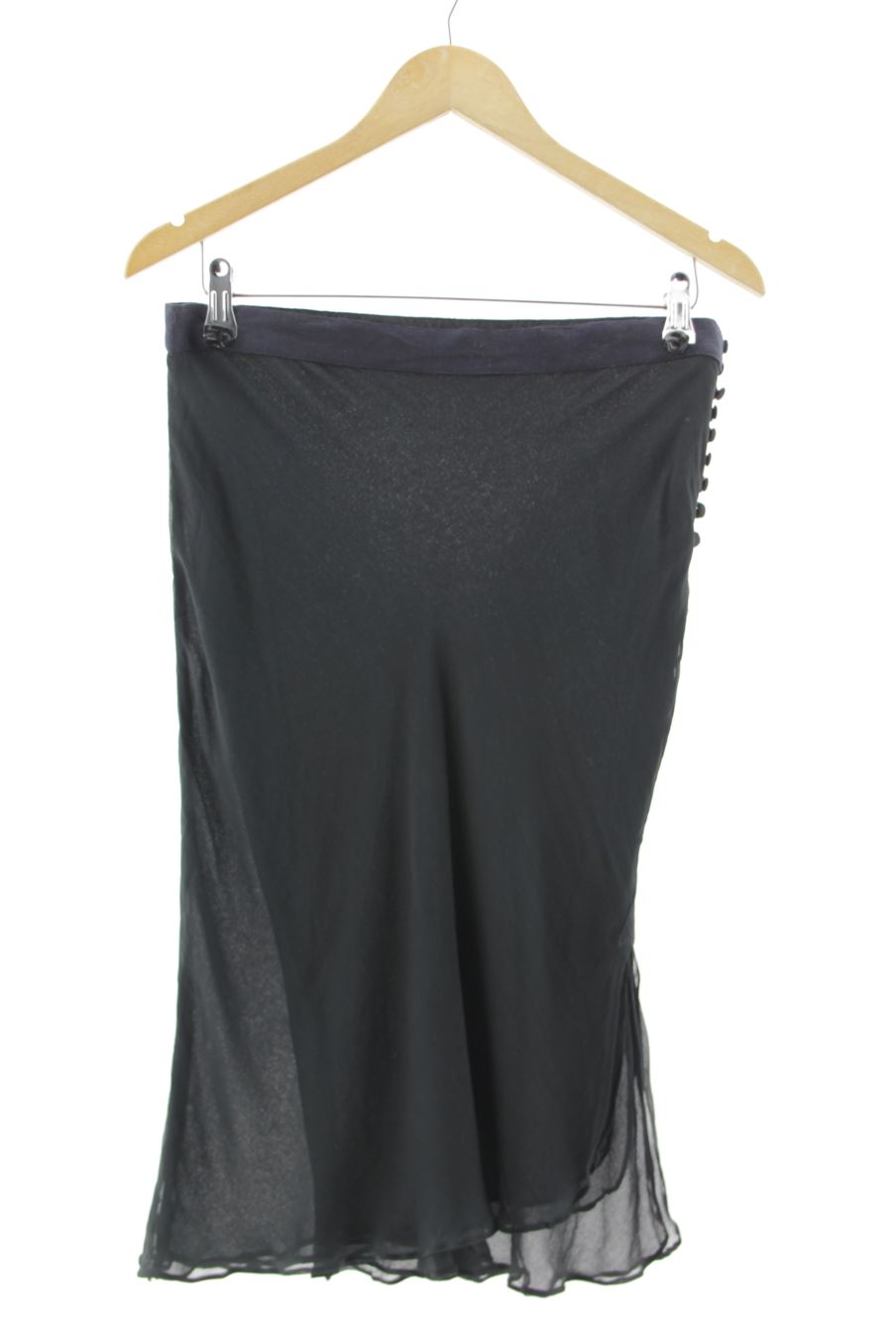 Faldas de PERCENTIL de la talla L, de color negro de seda